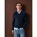 Sinsay Pamučni pulover s V izrezom | shoptok.hr