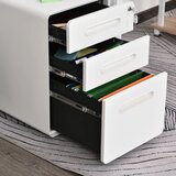  Mobilni ormar za spise s 3 ladice 39x48x59 cm bijeli | shoptok.hr