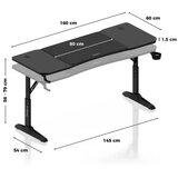 Huzaro Hero 4.6 Crni Podesivi Gaming sto 160x60cm | Eponuda.com