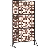  Zaslon za privatnost 100 x 50 x 180 cm Otporni čelik Rđa | shoptok.hr