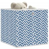 vidaXL Sklopive kutije za pohranu 4 kom plave 32x32x32 cm od tkanine | shoptok.hr