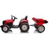 Lean_Toys Otroški traktor 24V s prikolico rdeča | Shoptok.si