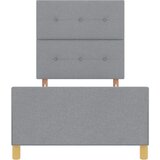  Krevetna konstrukcija Svjetlosiva 100 x 200 cm tkanina | shoptok.hr
