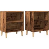  Noćni ormarići 2 kom Staro drvo 40x30x50 cm Konstruirano drvo | shoptok.hr