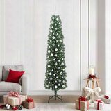 vidaXL Umestno božično drevo Zelena 210 cm PVC in Jeklo in Plastika | Shoptok.si