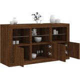 vidaXL Komoda s LED svjetlima boja hrasta 123x37x67 cm Cijene