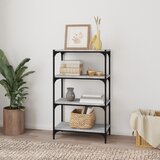 Ormarić za knjige boja hrasta 60x33x100 cm od drva i čelika | shoptok.hr