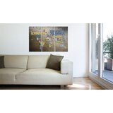  Slika - Map of the World (Italian language) - triptych 120x80 | shoptok.hr