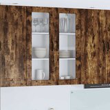 vidaXL Stenska kuhinjska omarica Dimljeni oreh 80 x 31 x 100 cm | Shoptok.si