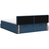  Podesivi krevet s madracem s uzglavljem 2 kom. Plava Tkanina | shoptok.hr