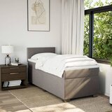  Krevet s oprugama i madracem smeđesivi 80x200 cm od tkanine | shoptok.hr