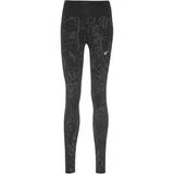 Asics Športne hlače siva / črna