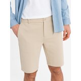 Ombre Men's structural knit SLIM FIT shorts - sand | Eponuda.ba
