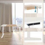 MID.YOU Pisalna Miza Stand T3, Bela, Hrast | Shoptok.si