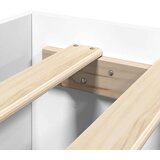  Okvir kreveta s uzglavljem bijeli 90 x 200 cm konstruirano drvo | shoptok.hr