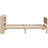  Okvir kreveta s uzglavljem 90 x 200 cm od masivne borovine | shoptok.hr