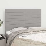  Posteljno vzglavje 4 kosa svetlo siv 72x5x78/88 cm blago, (20792948) Cene
