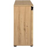 Landscape komoda, črna, barve hrasta | Shoptok.si