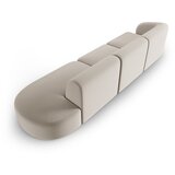 Milo Casa Bež žametna sedežna garnitura levi kot 311 cm Paolo – | Shoptok.si