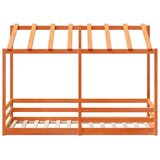  Dječji krevet s krovom voštano smeđi 75 x 190 cm od borovine | Eponuda.com