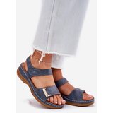 EVENTO Comfortable Women's Wedge Sandals Blue Sadevale | shoptok.hr