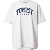 Tommy Jeans Široka majica 'VARSITY 1' mornarska / svetlo siva