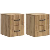  Stenski nočni omarici 2 pcs Artisan hrast 34,5 x 33 x 40 cm, (5000209831) | Shoptok.si