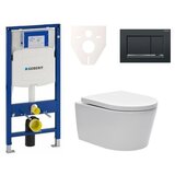 Geberit SIKOGES3W5B SAT Brevis wc školjka s kompletom Duofix 111.300.00.5 Sigma30 | Shoptok.si