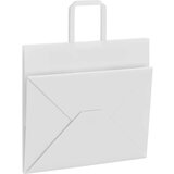  Papirnate vrećice 250 kom s ručkama bijele 32x22x28 cm | shoptok.hr