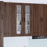  Zidni stakleni ormarić Smeđi hrast 60 x 31 x 100 cm | shoptok.hr