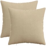  Presvlaka za jastuk 2 kom. HEERLEN Sivosmeđa 30 x 30 cm Kord - Sivosmeđa 30 x 30 cm 2 | shoptok.hr