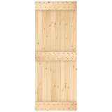  Vrata NARVIK Naravna 80 x 210 cm Masiven borov les, (5000215395) | Shoptok.si
