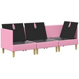  Set namještaja za dnevni boravak 3 pcs Ružičasta Tkanina | shoptok.hr