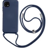 AVIZAR samsung A22 5G poltrda torbica z vrvico z mehko notranjostjo, ovratnim pašckom - modra, (20640273) | Shoptok.si
