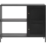 Unique Furniture Črn kovinski regal 100x81 cm Malibu – Unique Furniture Cene