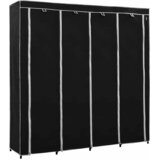  Ormar s 4 odjeljka crni 175 x 45 x 170 cm | shoptok.hr