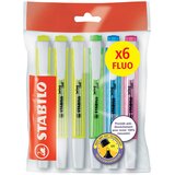 Stabilo osvetljevalec swing cool FLUO, ekološko pakiranje 6 kom, (21656057) Cene