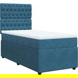 vidaXL Box spring krevet s madracem plavi 100x200 cm baršunasti | shoptok.hr