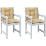  The Living Store Blazina za stol 2 kosa melanž bež 100x50x7 cm blago - Blazina Za Stol Z Nizkim Naslonjalom, (21487403) | Shoptok.si