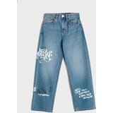 Sinsay Baggy traperice s ispranim efektom i graffiti printom | shoptok.hr