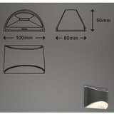 BRILONER 3133015 - LED solarna zidna lampa LED/2W/3,7V IP44 3000K | Eponuda.com
