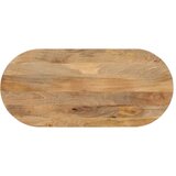 vidaXL Mizna plošča 100x40x2,5 cm ovalna trden mangov les | Shoptok.si