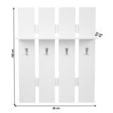 Kondela Obešalna stena, bela, TOPTY TIP 17 | Shoptok.si