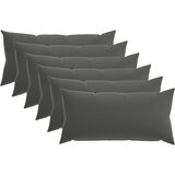  Presvlaka za jastuk 6 pcs HEERLEN Antracit 40 x 80 cm Poliester | shoptok.hr