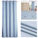  Curtain CLEAR color navy printed theme boho style classic silver silver metal eyelets velvet 140x250 AmeliaHome | shoptok.hr