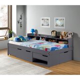 MID.YOU POSTELJA S PREDALOM 90 cm x 200 cm , antracit | Shoptok.si