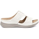 SEASTAR White comfortable flip-flops with cutouts Cene