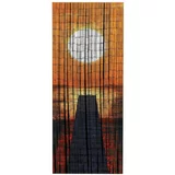 Maximex Narančasta zavjesa za vrata od bambusa 200x90 cm Sunset -