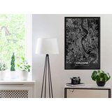  Poster - City Map: Cologne (Dark) 40x60 | shoptok.hr