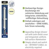 Wenko Zidna šipka za tuš u srebrnoj boji 74 cm LED – | shoptok.hr